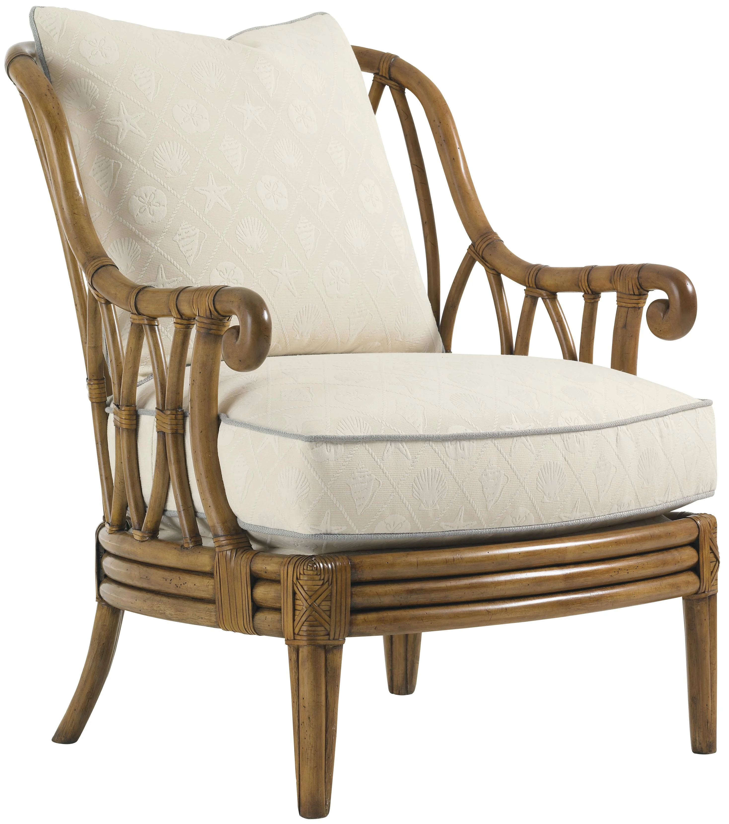 Tommy Bahama Home Beach House 1653-11 Ocean Breeze Chair with Exposed ...